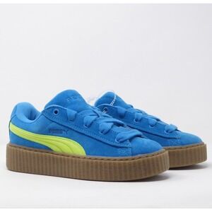 NEW Puma Fenty x Creeper Phatty Sneakers Speed Blue Lime Pow Women Suede 6.5